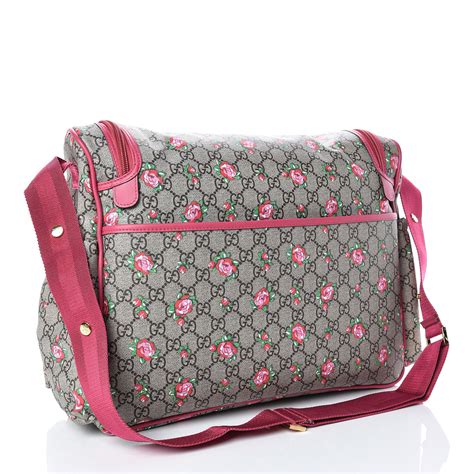 wickeltasche gucci|gucci diaper bag with flowers.